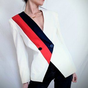 Vintatge Red White and Blue Blazer